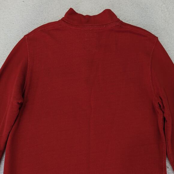 Relwen Red‎ 1/4 Snap Pullover Men's Size XL Sweater Sweatshirt - Picture 5 of 7